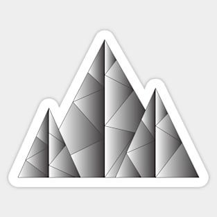Grey Mountains Sticker
